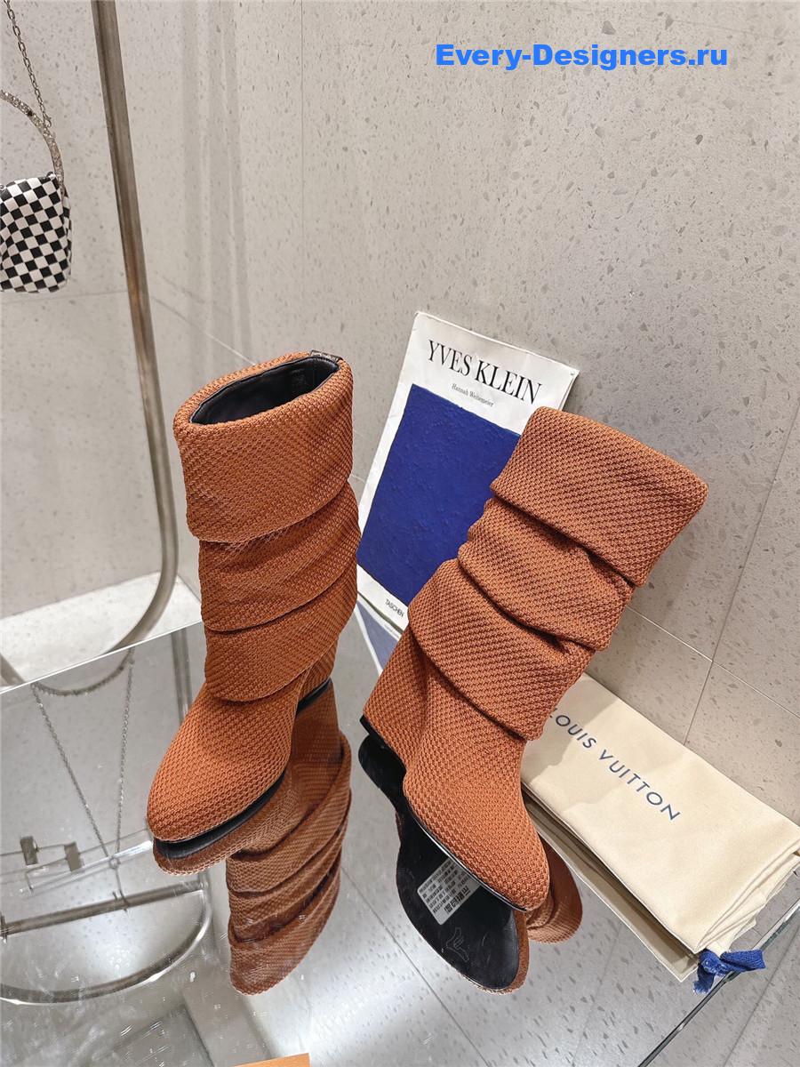 l0vis Vvtt0n camel summer mid wedge boot