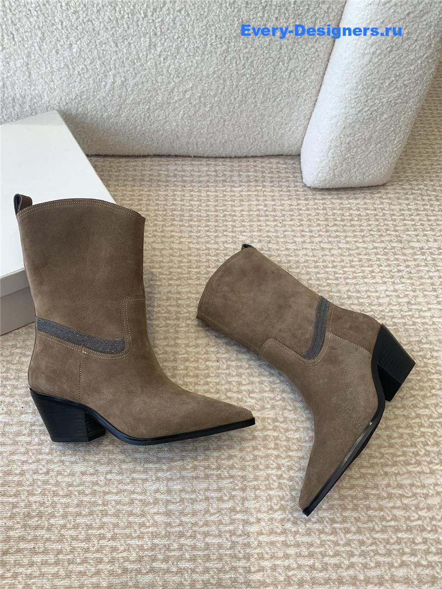 BC Brown Suede Western Cowboy Boots