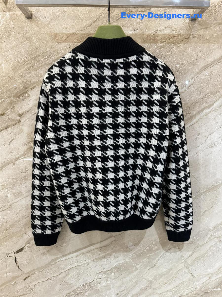 Gvc*1 houndstooth bomber jacket