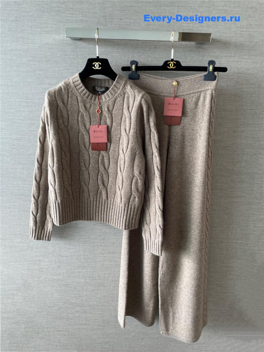 L0r0 P1ana cashmere beige set
