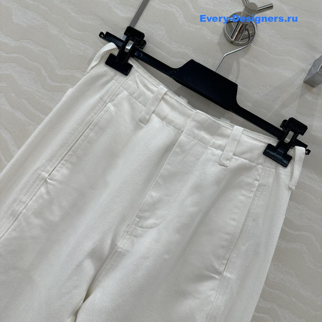 The R0w white straight leg jeans
