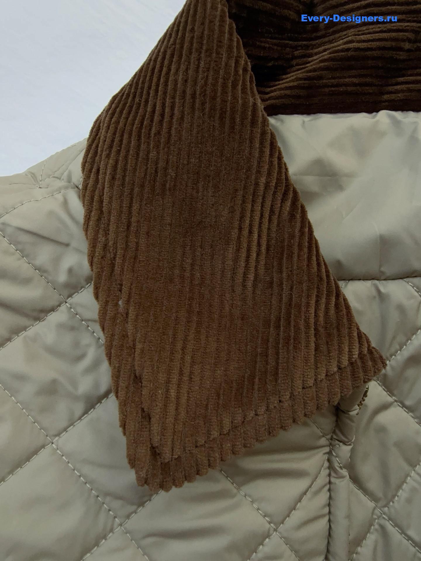 L0ew* corduroy-collar quilted barn jacket