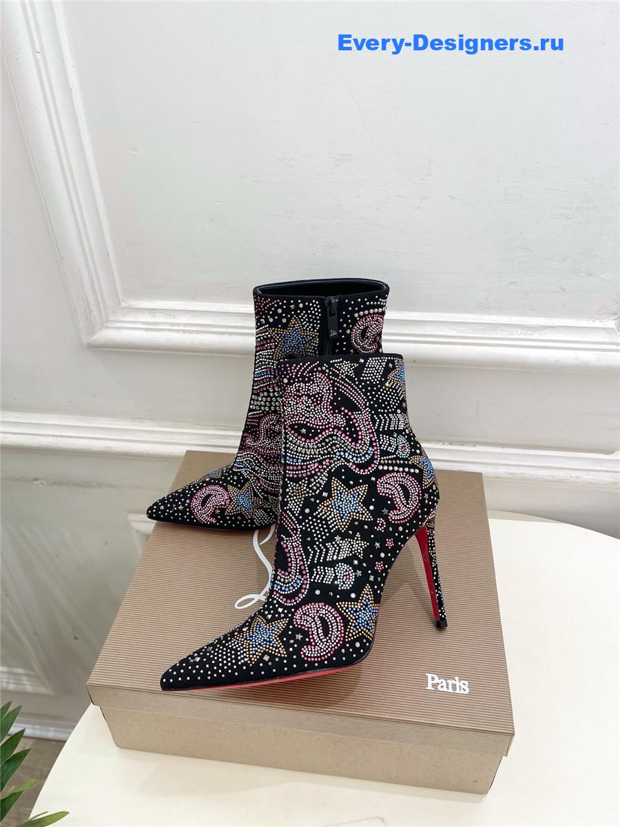 Chr1st1an louboutin starlight crystal studded so kate ankle boots