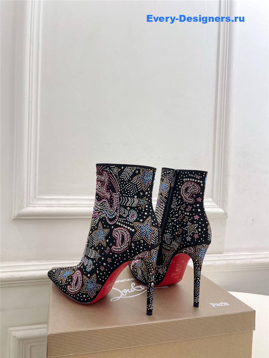 Chr1st1an louboutin starlight crystal studded so kate ankle boots