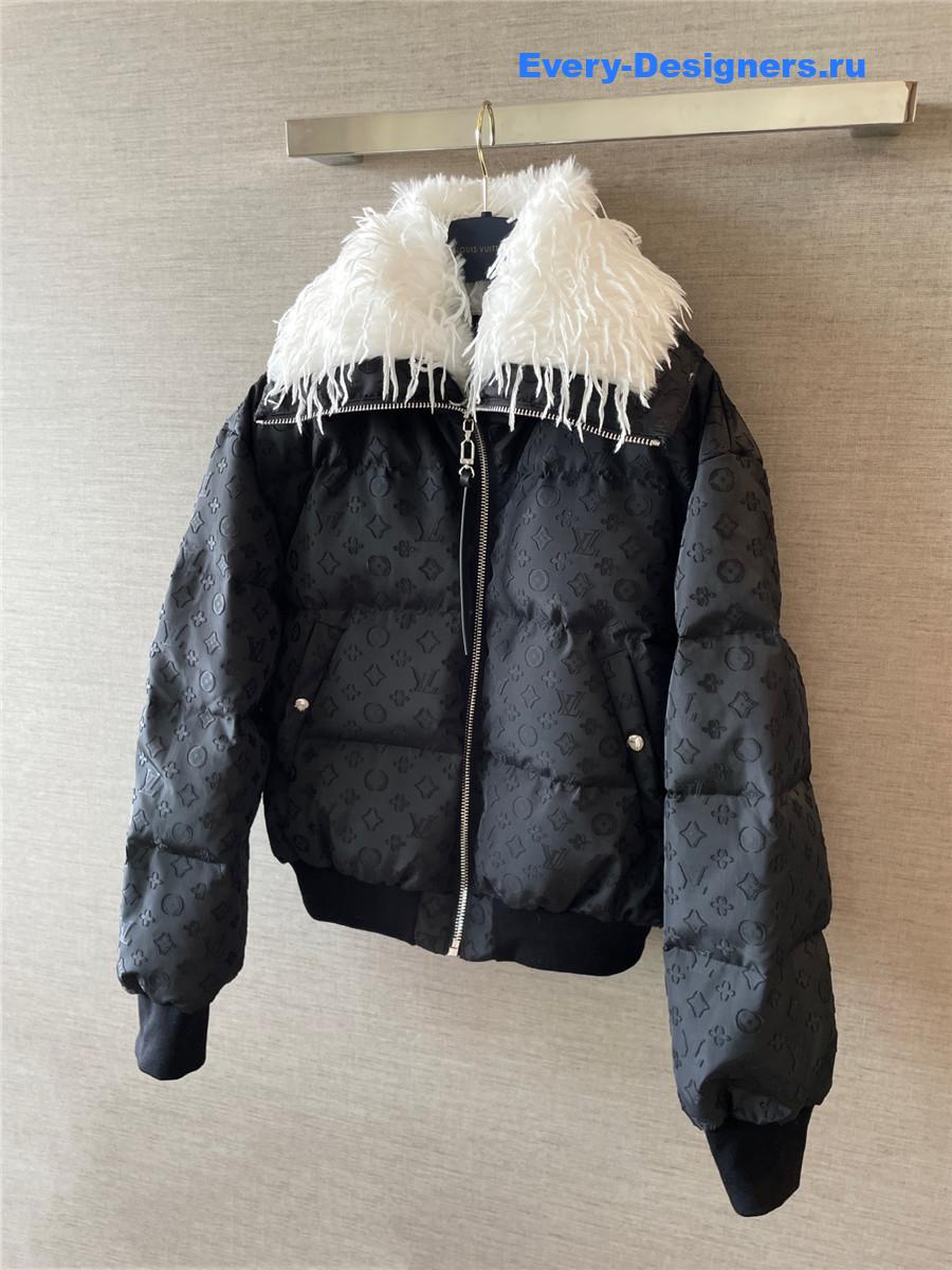 l0vis Vvtt0n feather collar puffer jacket
