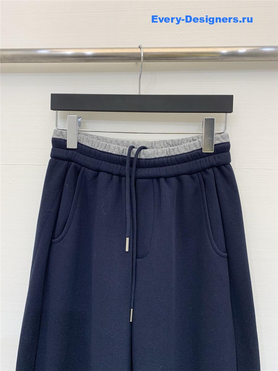 L0ew* anagram navy cotton jogging pants