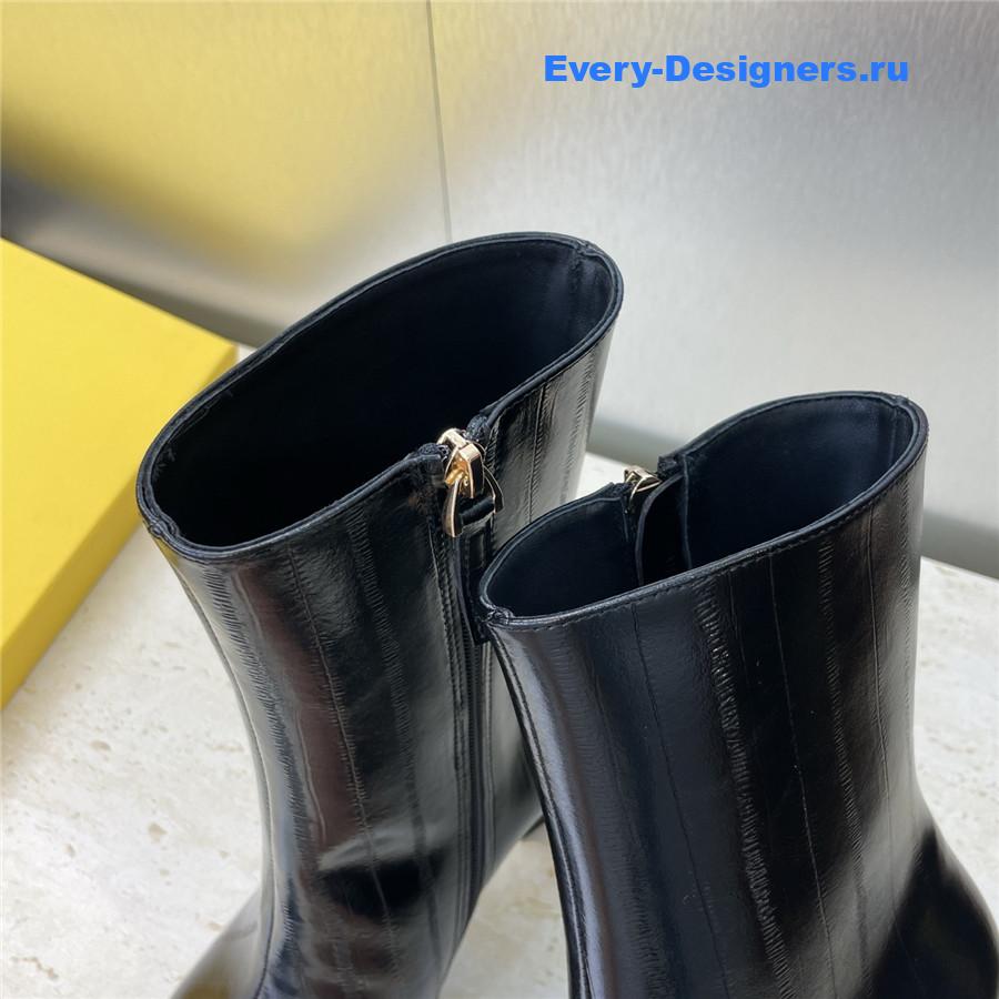 F**di black pointed-toe ankle boots