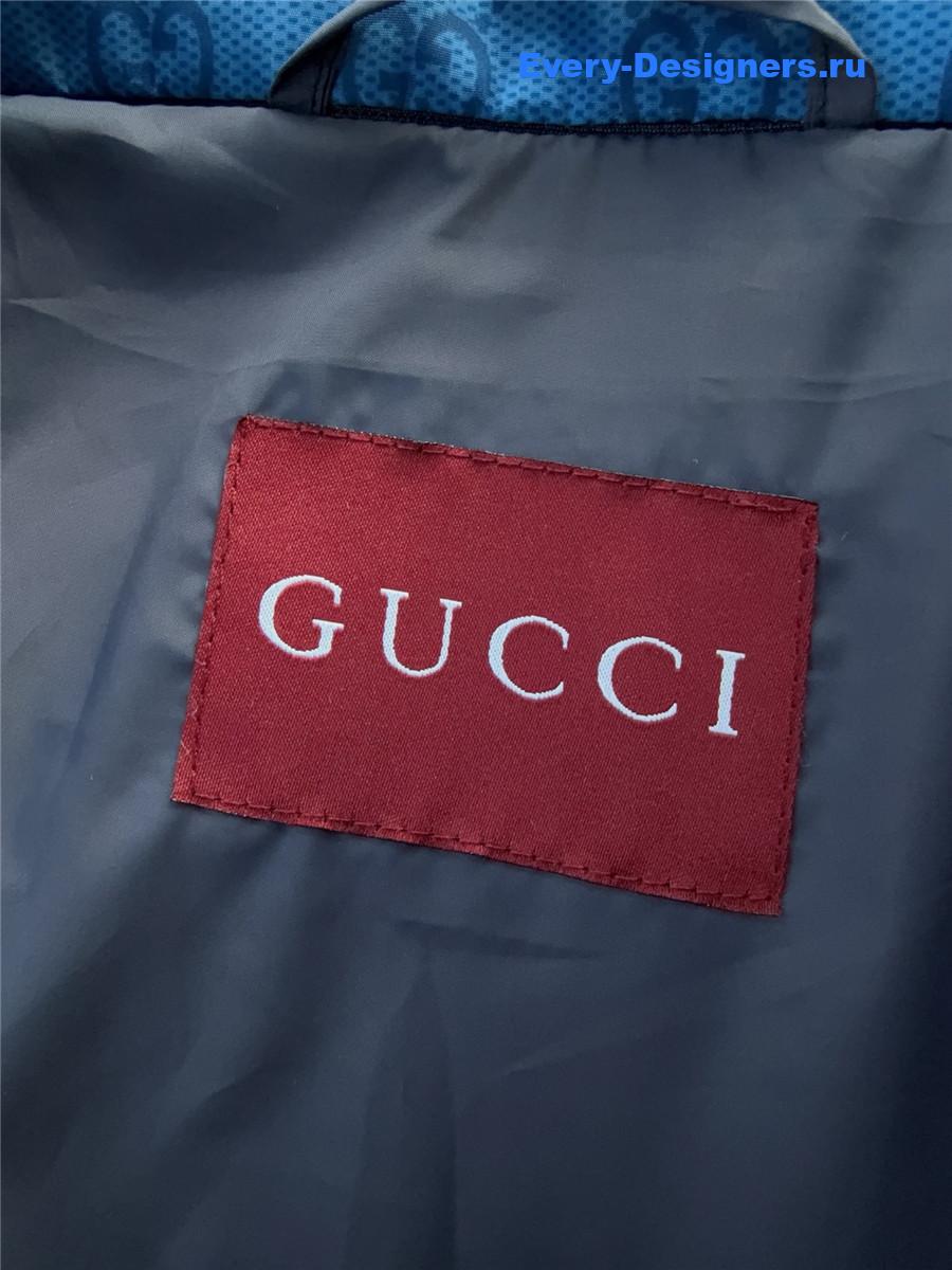 Gvc*1 printed technical poplin zip jacket