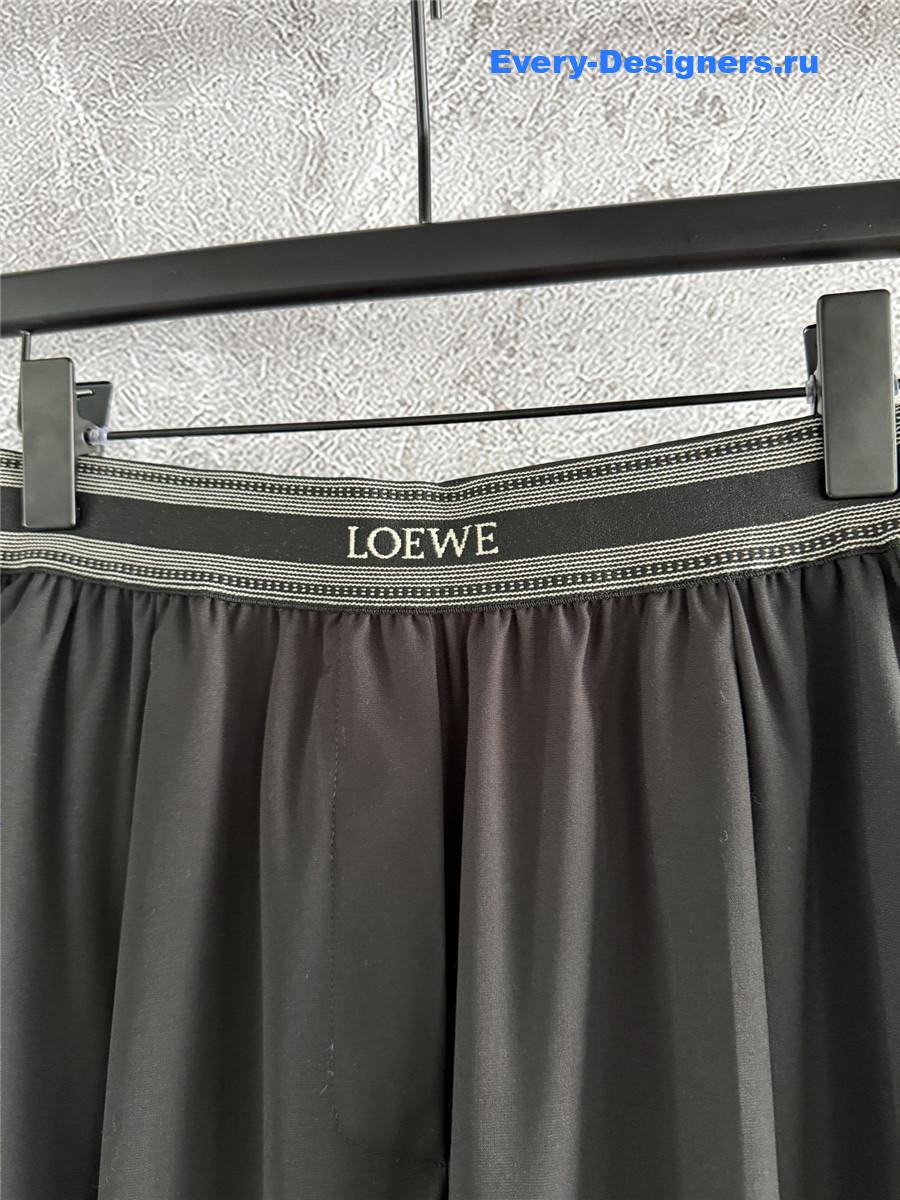 L0ew* black loose leg trousers