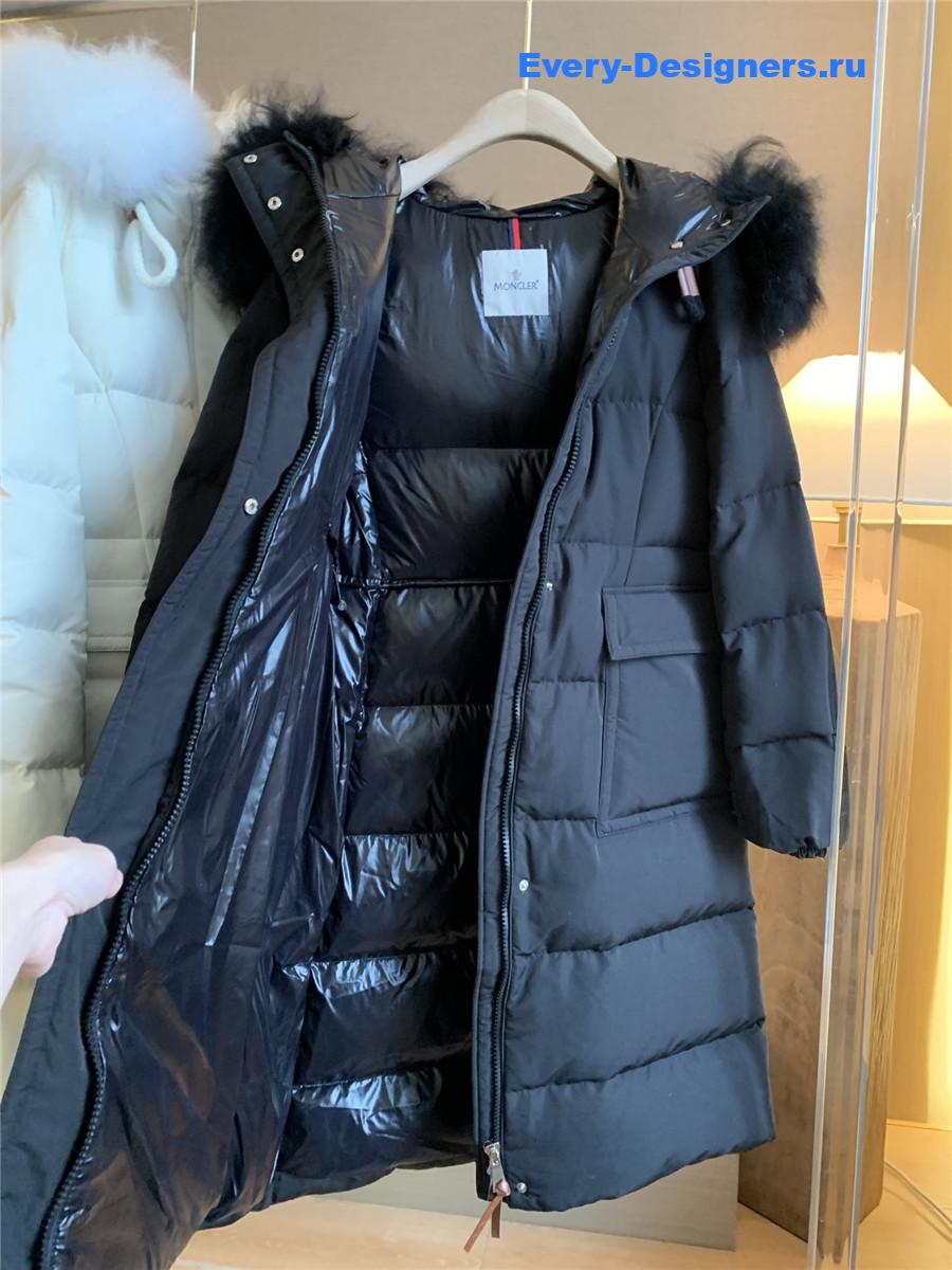 Moncler Ruvuma Black Long Down Jacket